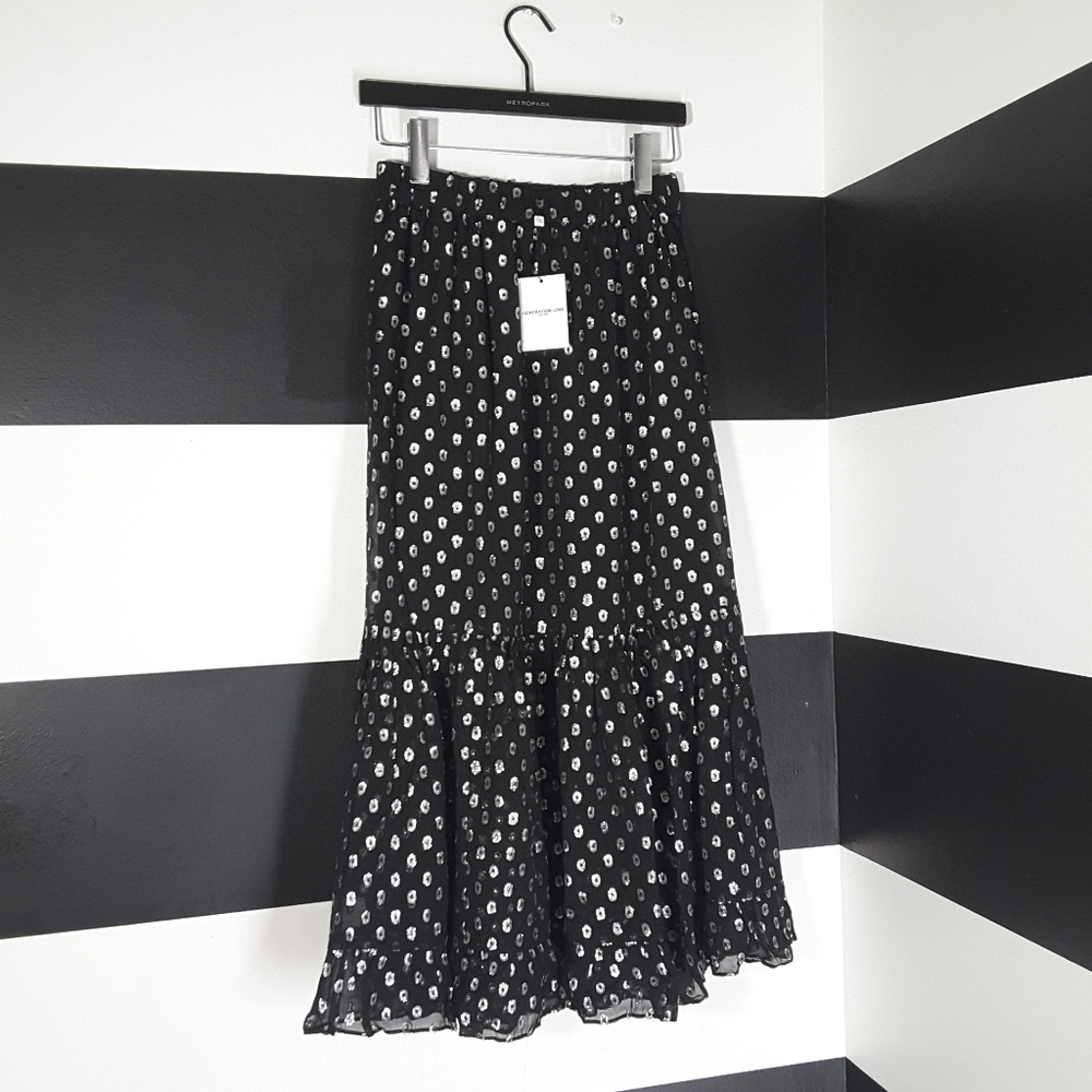 REVOLVE $265 Generation Love Silk Blend Selena Skirt S NWT!